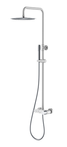 Стойка для душа Boheme STICK WHITE DIAMOND CHROME 128-WCR