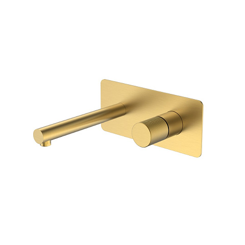 Смеситель Boheme STICK из стены Matt Gold SPIRALE 125-MG.4