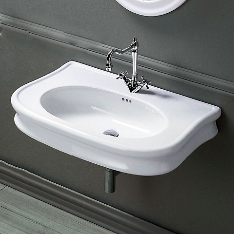 Раковина 90х54 см, 1 отв., цвет: белый Simas