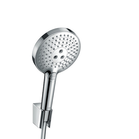 Hansgrohe HG Raindance Select S Душевой набор: ручной душ 120, 3jet (Rain, RainAir, WhirlAir), держатель, шланг 1,25м, цвет: хром, 26701000