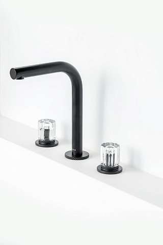 Смеситель на столешницу Boheme ELEGANTE на 3 отв. BLACK 152-B-EL