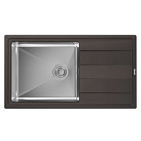 Кухонная мойка Florentina Комби 860 FS 21.400.D0860.302, антрацит