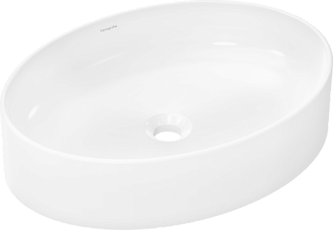 Раковина-чаша Hansgrohe HG Xuniva D 550х400 без перелива, белый 60165450