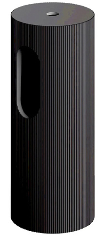 Пьедестал для раковины рифленый Armadi Art SOLE Corian 300*720 ANTRACIT 801-Base-Rib-A