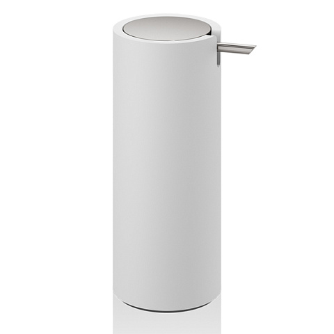 Decor Walther Stone SSP Дозатор для мыла, настольный, цвет: белый матовый / сталь матовая, 0972355