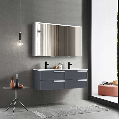 Зеркальный шкаф ESBANO ES-5011 110х70 (1100 (300+500+300)x140x700)