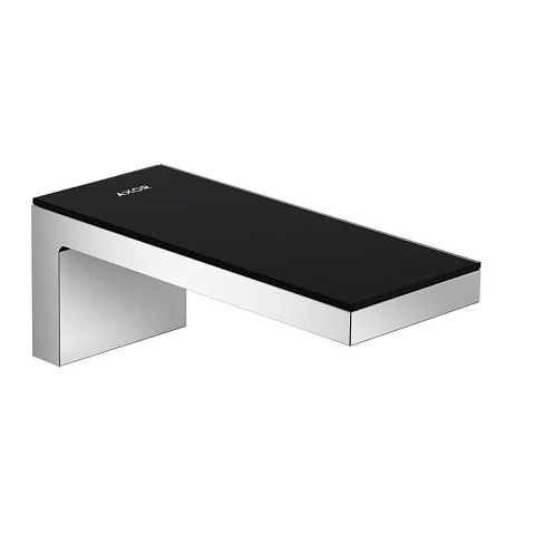 Axor AX MyEdition Панель для смесителя на излив 200мм, стекло, цвет: черный, 47900600
