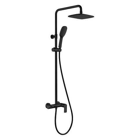 Душевая стойка Black&White UK8300В, чёрный матовый