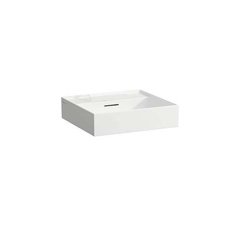 Laufen Kartell Раковина 600х460х120мм без отв. под смеситель, цвет: белый, 8.1033.3.000.109.1