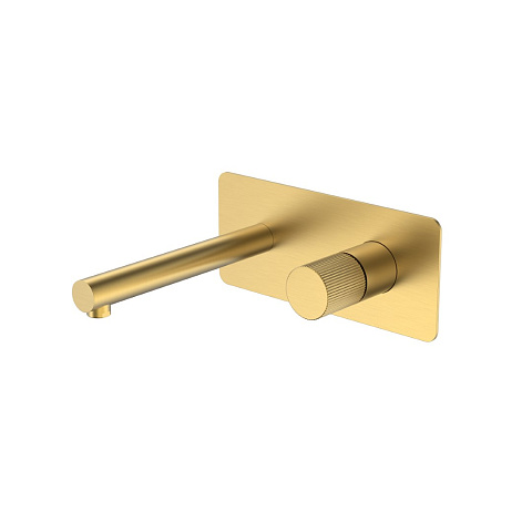 Смеситель Boheme STICK из стены Matt Gold LINEA 125-MG.3