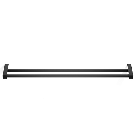 Decor Walther Corner HTD80 Полотенцедержатель 80см, двойной, цвет: черный матовый, 0560560