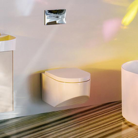 Laufen Sonar Унитаз подвесной 530х370х340 мм, безободковый, цвет: белый матовый, 8.2034.1.757.000.1