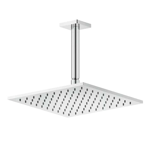 GESSI Rilievo Потолочная душевая головка шарнирная 250x250 мм на 1/2", цвет: хром, 59155#031