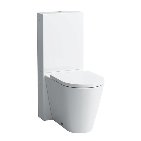 Laufen Kartell Бачок напольный для приставного унитаза с механизмом слива, подвод воды слева вверху цвет: белый (СНЯТ с пр-ва 2024г), 8.2866.1.000.981.1 (ст. арт. 8.2866.1.000.881.1)