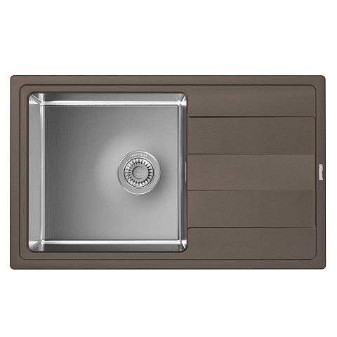 Кухонная мойка Florentina Комби 780 FS 21.395.D0780.307, серый шёлк