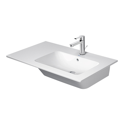 Duravit ME by Starck Раковина подвесная с переливом, с полкой слева, 1 отв под смес, 83х49см, цвет: белый (Спец.цена из наличия), 2346830000