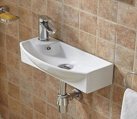 Раковина подвесная CeramaLux 7946R 455×225 мм, белый