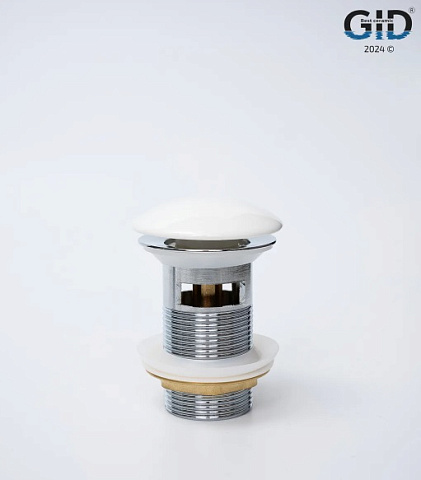 Керамический донный клапан Gid Wh100-1 с переливом
