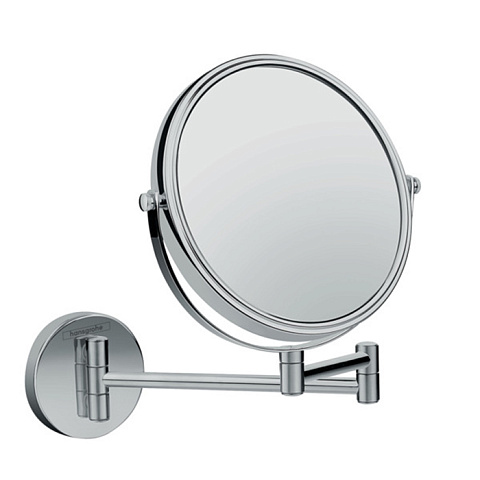 Hansgrohe HG Logis UA Зеркало для бритья, d180мм, настенное, поворотное, цвет: хром, 73561000