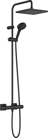Душевая система Hansgrohe Vernis Blend Showerpipe 240 1jet с термостатом, матовый черный 26427670