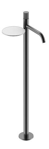 Смеситель Boheme STICK напольный для умыв. GUN METAL LINEA 120-GM.3