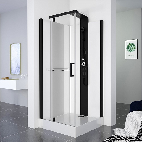 Душевая кабина Black&White G8702 (900х900х2170)