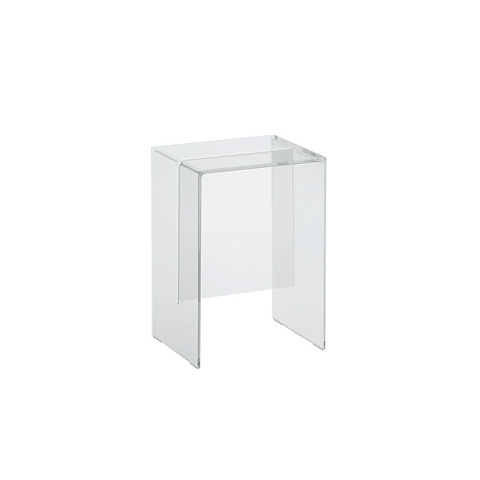 Laufen Kartell Табурет, 330х280х465мм, пластик, цвет: прозрачный кристал, 3.8933.0.084.000.1