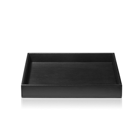 Decor Walther Brownie Tab Q Лоток универсальный 26x22см, цвет: черная кожа, 0932560
