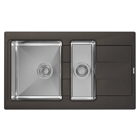 Кухонная мойка Florentina Комби FS 21.410.D0860.302, антрацит