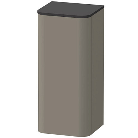 Duravit Happy D.2 Plus Пенал подвесной 880x400x360мм 1 дверь, 2 стекл. полки, DX, цвет: stone grey satin matt (без топа), HP1260R9292