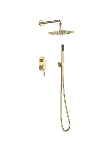 Душевой комплект встраиваемый Gid Edessa L070-GB-VD2, золото матовое