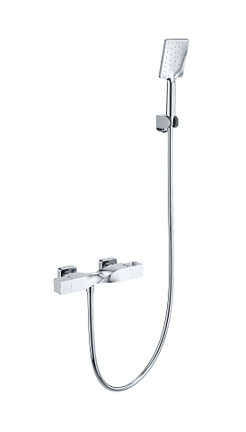 Смеситель для душа с термостатом WONZON & WOGHAND Twist, Хром WW-B2025-A-CR