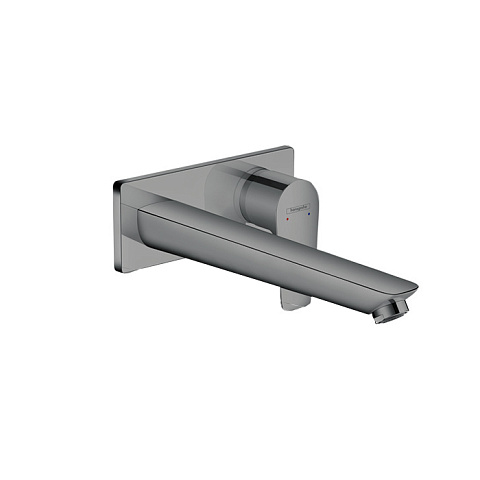 Hansgrohe HG Talis E Встраиваемый смеситель для раковины, излив 225мм (внешняя часть), цвет: шлифованный черный хром, 71734340