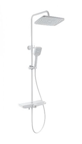 Душевая система с термостатом WONZON & WOGHAND ThermoKlick, Белый матовый WW-B3098-A-MW