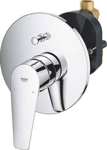 Смеситель для ванны с душем Grohe BauEdge 29079001 встраиваемый, со скрытой частью, хром