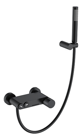Смеситель Boheme STICK для ванны BLACK TOUCH BLACK 123-BB