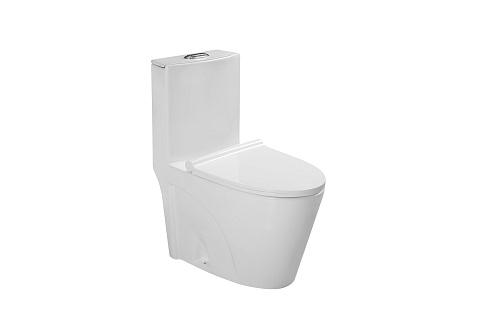 Унитаз напольный МОНОБЛОК (сиденье микролифт) Арматура GEBERIT SantiLine SL-5012