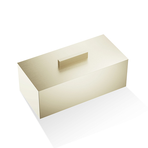 Decor Walther DW 3610 Бокс универсальный 25x12x10.5см, с крышкой, цвет: золото матовое, 0845382