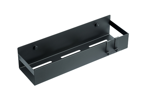 Полка подвесная + 2 крючка Boheme BLACK 10965-B