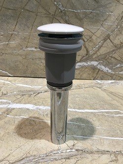 Донный клапан для раковины CeramaLux RD020, белый