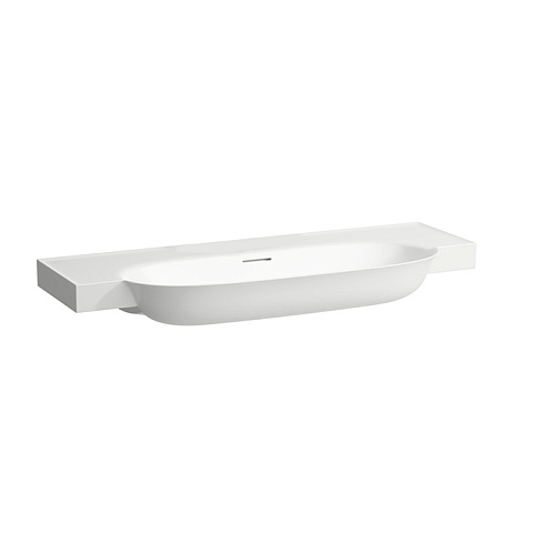 Laufen New Classic Раковина накладная овальная 1200х480х75 мм, без отв под смеситель,с переливом, цвет белый LCC, с покрытием LAUFEN Clean Coat, 8.1385.8.400.109.1
