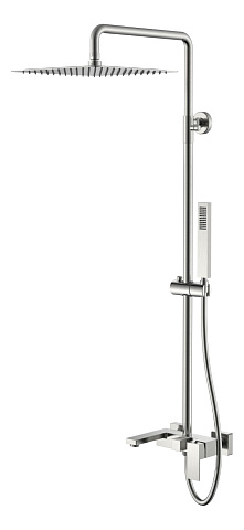 Стойка для душа Boheme QUBIC Nikel Brush 478-NB