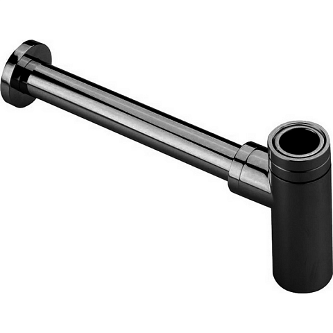 CISAL Сифон 1"1/4 для раковины, цвет черный матовый, ZA00404240