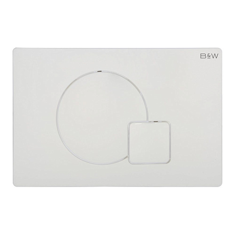 Клавиша смыва Black&White WPI-09521 серия Q, цвет: слоновая кость (244х162х11)