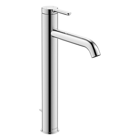 Duravit C.1 Смеситель для раковины на 1 отв. высокий h=322 мм, с донным клапаном, излив 166мм, цвет: хром, C11040001010