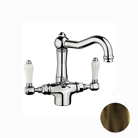 Nicolazzi P.m. Blanc Смеситель для раковины на 1 отверстие, цвет: тёмная бронза, 1432DB78