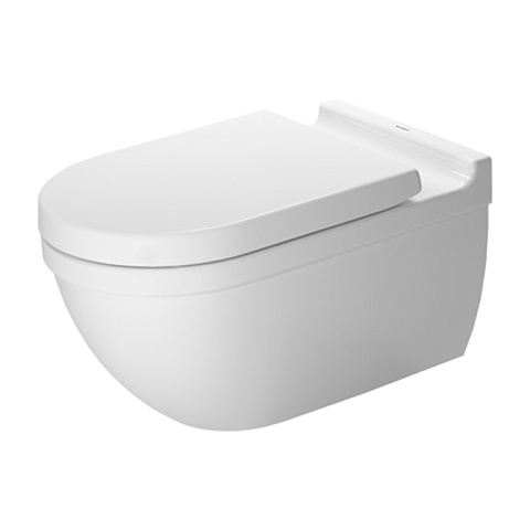 Duravit Starck 3 Унитаз подвесной Сompact, укороченная модель (370x620 мм), цвет: белый, 2226090000