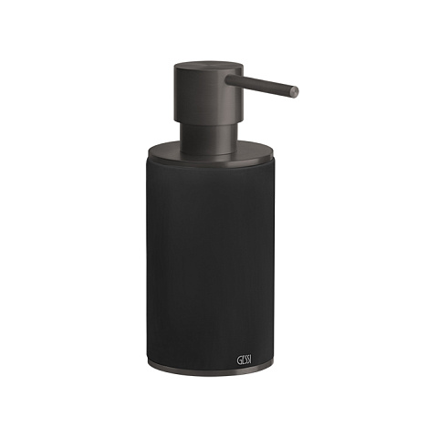 GESSI 316 Дозатор для жидкого мыла настольный, цвет: черный/brushed black metal pvd, 54738#707