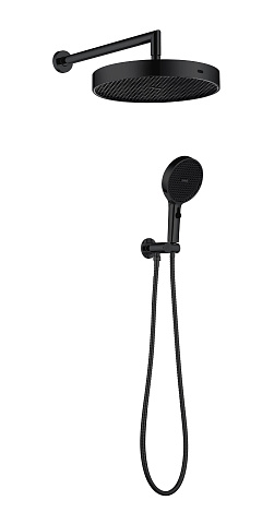 Лейка ручная+верхняя+выпуск+шланг Boheme CELL SHINE GUN METAL 427-SGM