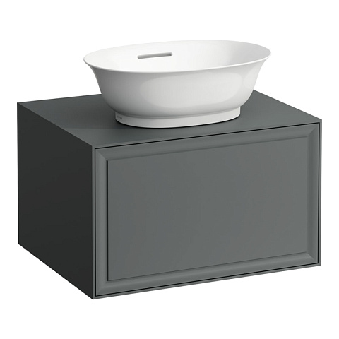 Laufen New Classic База под раковину подвесная, 580х450х350 мм,1 ящик, цвет серый (для раковины 812852, 812853), 4.0600.1.085.627.1